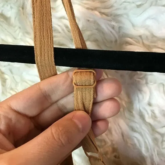 Torrid Cottagecore Boho Tank Tan/Brown Crochet, Ruffle bottom, NWT 2X - Picture 12 of 13